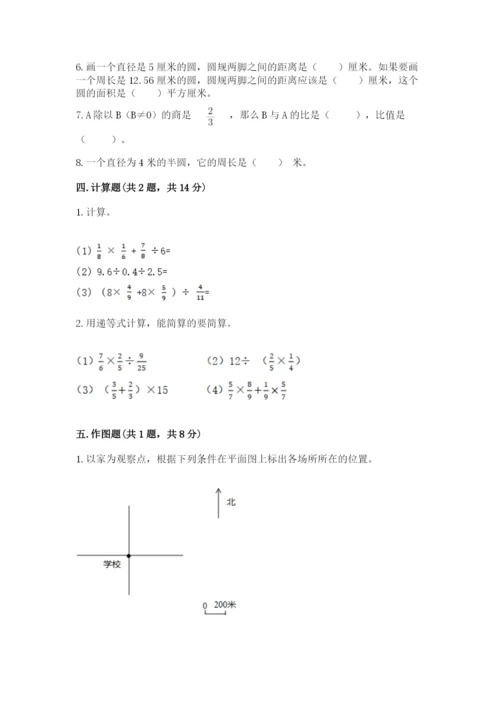 小学数学六年级上册期末测试卷（网校专用）word版.docx