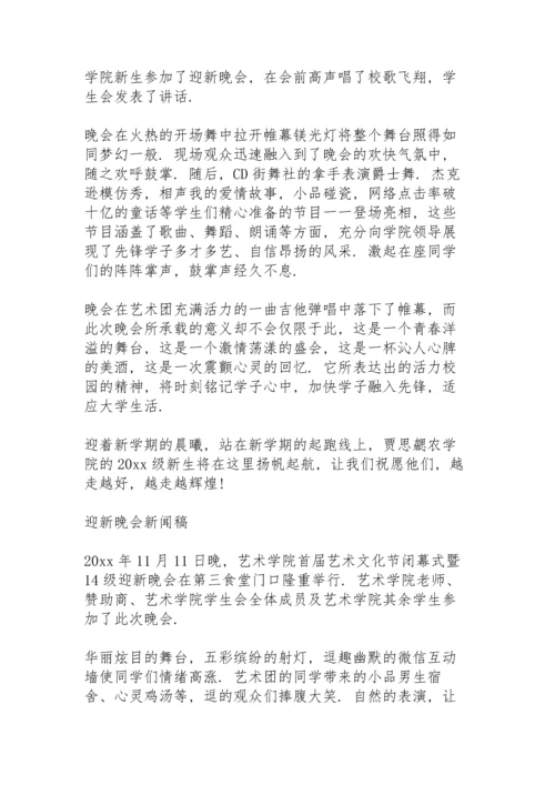 迎新晚会新闻稿.docx