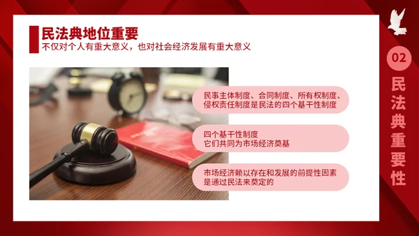 民法典普法宣传教育P通用PPT模板