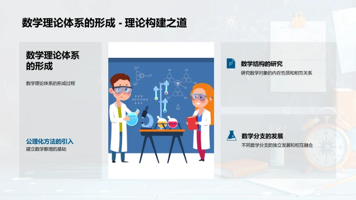 数学原理与应用PPT模板