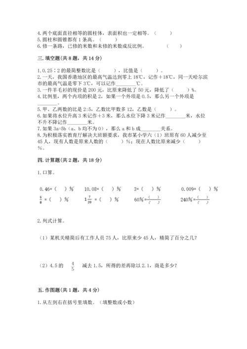 小学六年级下册数学期末测试卷及答案【名师系列】.docx