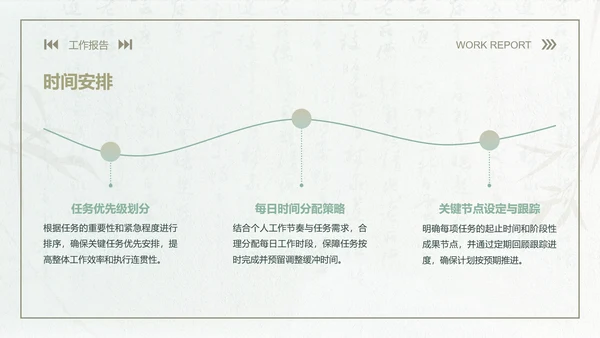 青黛此间中国风莫兰迪绿月度工作报告