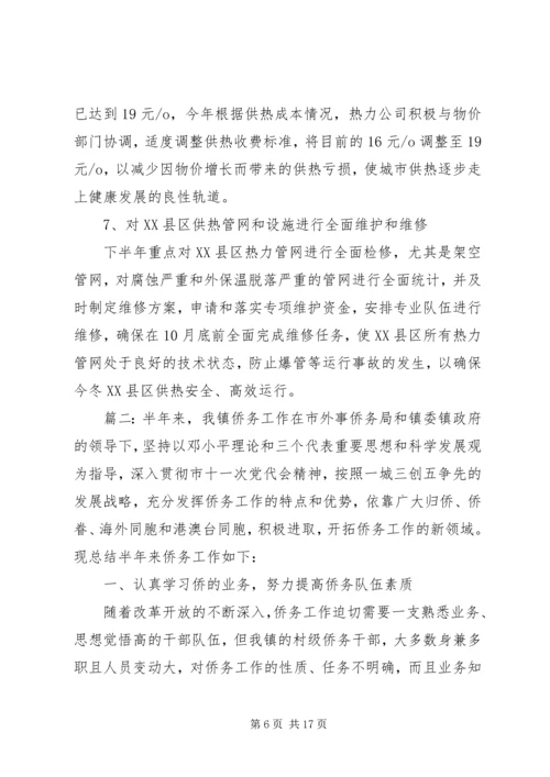 扶贫办20XX年上半年工作总结及下半年工作计划精选多篇.docx