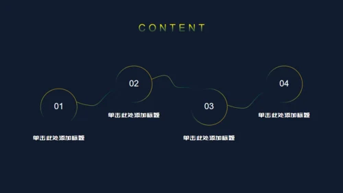 黄绿色时尚渐变商务计划通用PPT模板