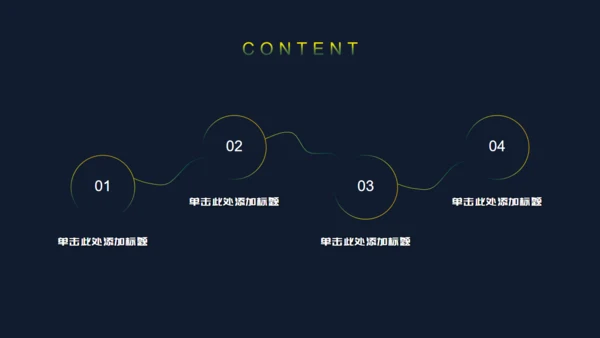 黄绿色时尚渐变商务计划通用PPT模板