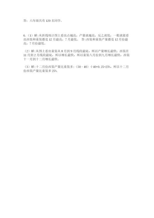 沪教版小学六年级下册数学期末综合素养测试卷附答案【巩固】.docx