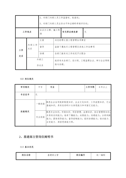 基建部岗位说明书.docx