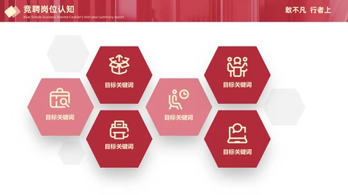 红色大气简约敢不凡行者上部门主管竞聘工作总结PPT