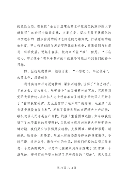 延安精神教育心得三篇.docx