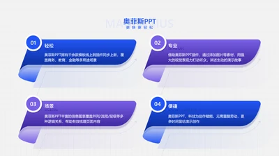 简约风并列关系4项PPT