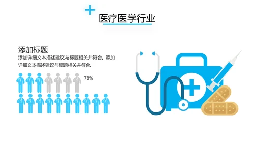 欧美医生医疗医学类通用医院宣传PPT模板