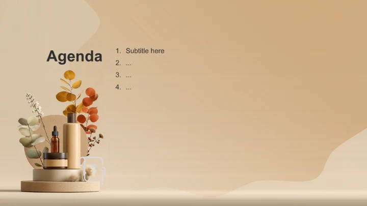 黄色简约风护肤产品介绍PPT主题