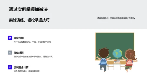 小学数学：三位数运算PPT模板