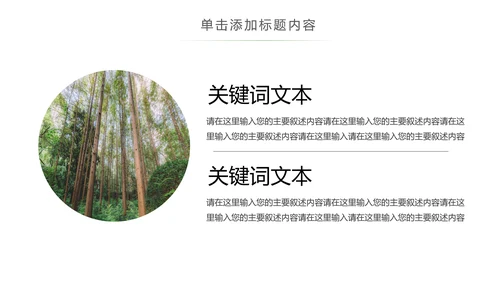 绿色森林植树造林林业木材园动态PPT模板