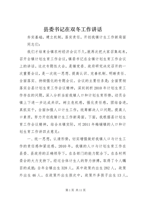 县委书记在双冬工作讲话 (5).docx