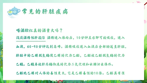 春暖花开春季养生，养肝通用PPT模板