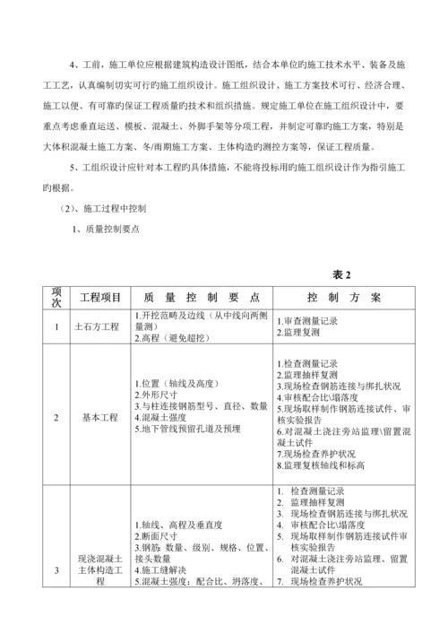 关键工程质量监理实施标准细则农行.docx