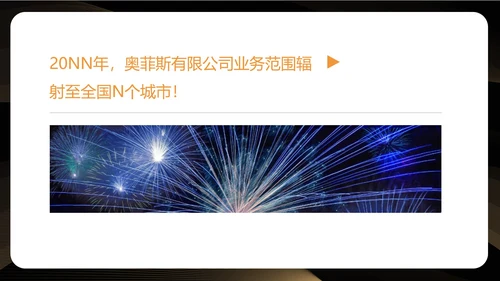 黑色简约风公司年会盛典流程PPT模板