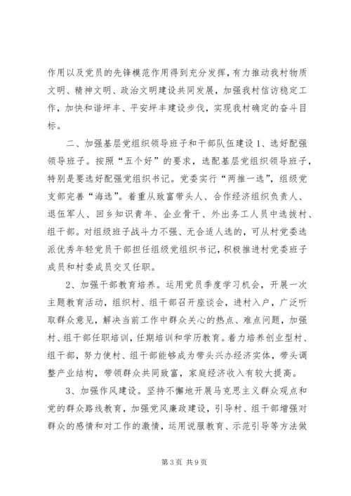 村党支部基层组织建设目标 (2).docx