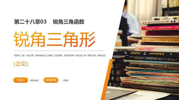 初中数学锐角三角形函数PPT课件