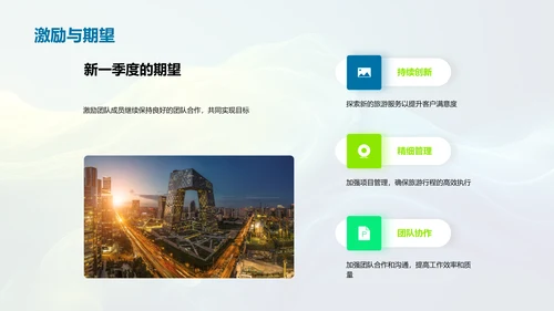 旅游业季报总结PPT模板