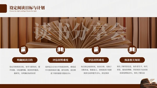 深色简约古典艺术读书分享会PPT模板