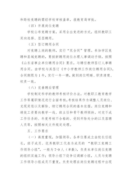 县管校聘岗位设置的方案.docx