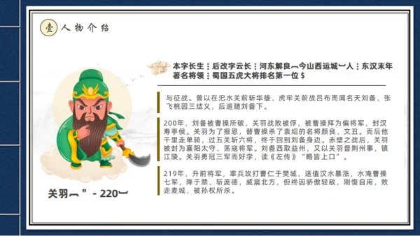 走进《三国演义》古书线装本创意通用PPT模板
