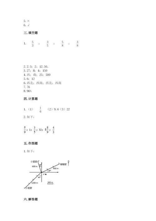 小学六年级数学上册期末卷附参考答案（名师推荐）.docx