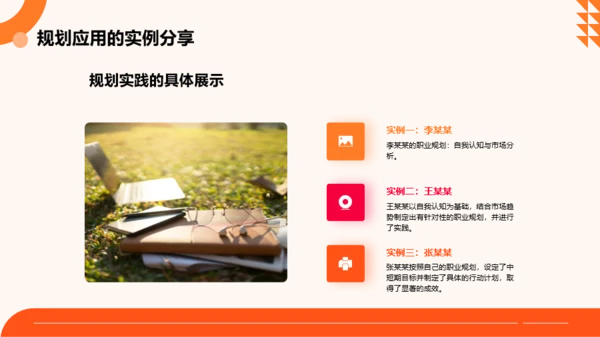 橙色扁平风大学生职业规划大赛