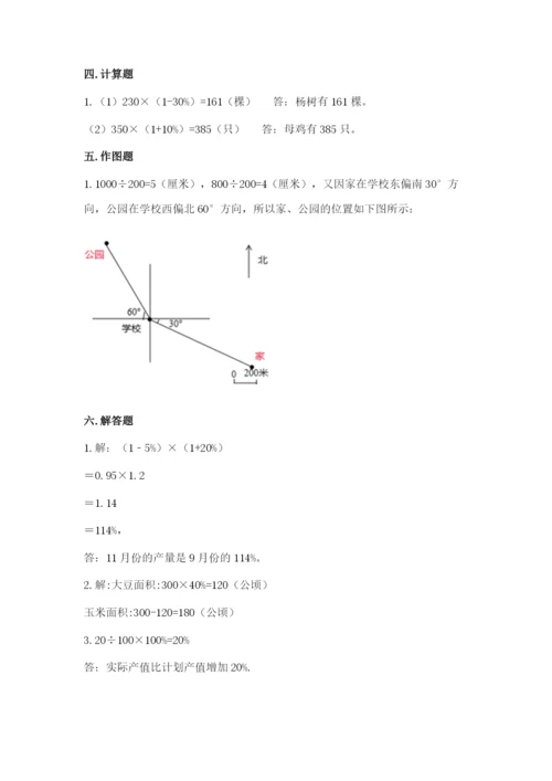 小学数学六年级上册期末考试试卷含答案【轻巧夺冠】.docx