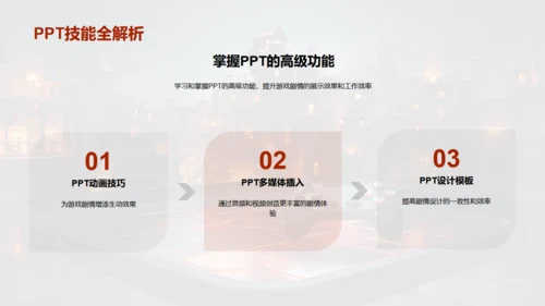 通用PPT打造游戏剧情