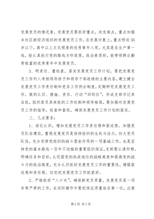 社区年度发展党员工作计划.docx