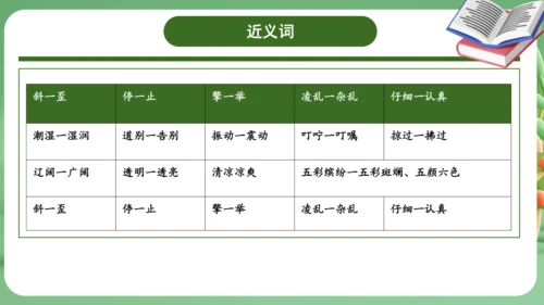 统编版2024三年级语文上册第二单元复习   课件