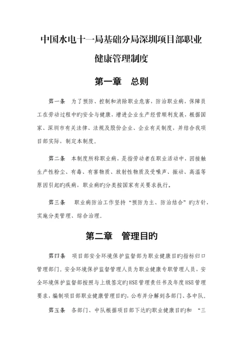 公司职业健康管理制度汇编.docx