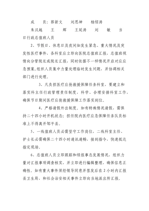 医院应急专题预案及工作综合流程.docx