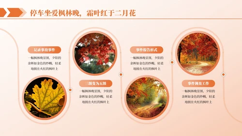 橙色商务图文排版PPT版式合集