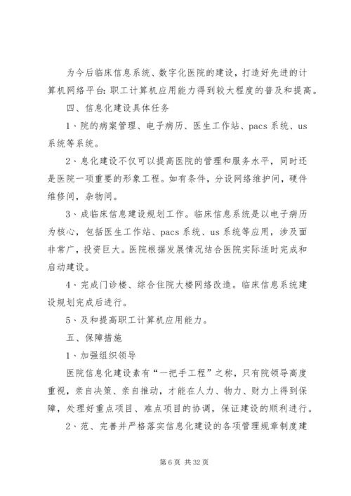 医院发展及建设规划实施方案.docx