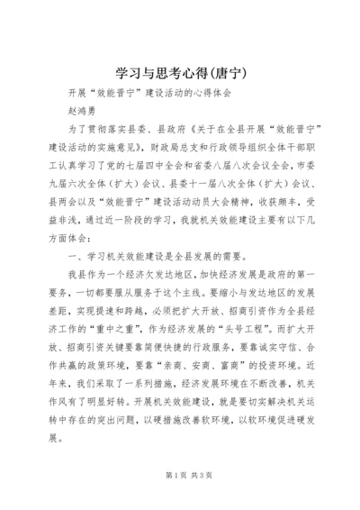 学习与思考心得(唐宁)_1 (2).docx