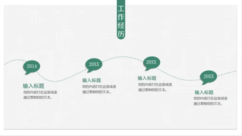 文艺小清新中国风女孩个人简历通用PPT模板