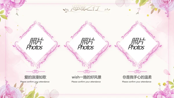 唯美我们结婚啦婚礼纪念册动态PPT