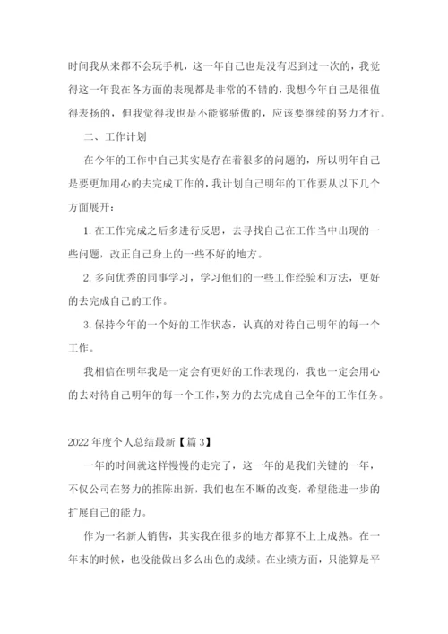 2022年度个人总结【最新10篇】.docx