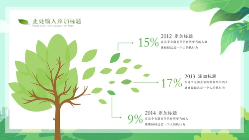 2023年绿色节能低碳环保绿色城市植树造林ppt