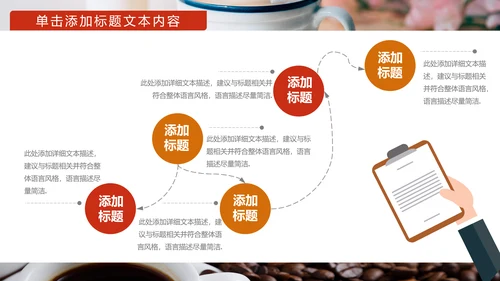 美味休闲下午茶咖啡厅介绍咖啡介绍PPT模板