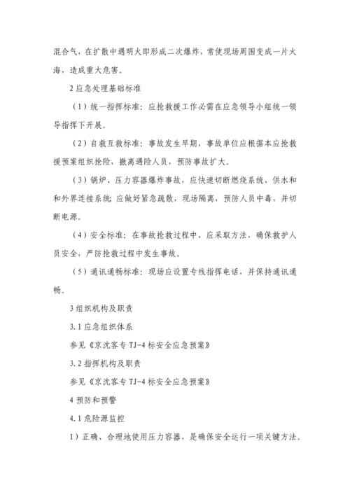 压力容器爆炸事故应急专题预案.docx