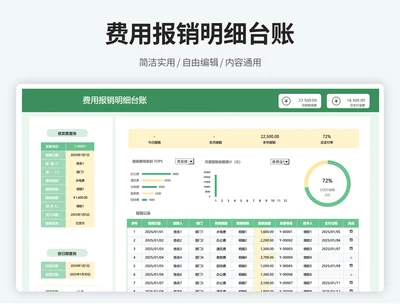 费用报销登记表