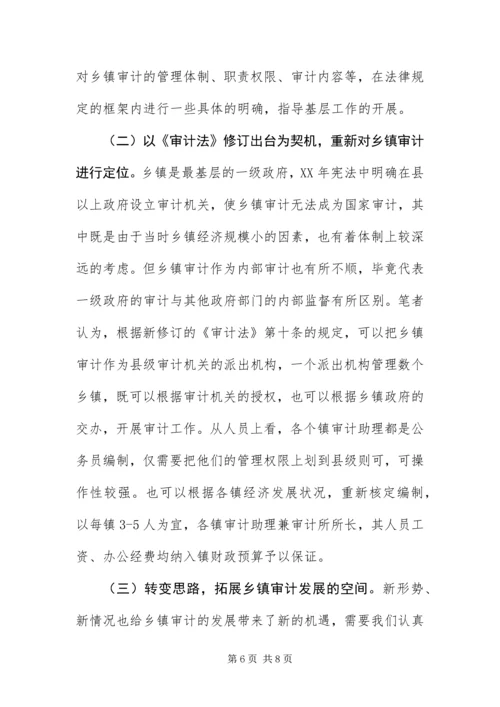 乡镇审计科学发展观的调研报告.docx