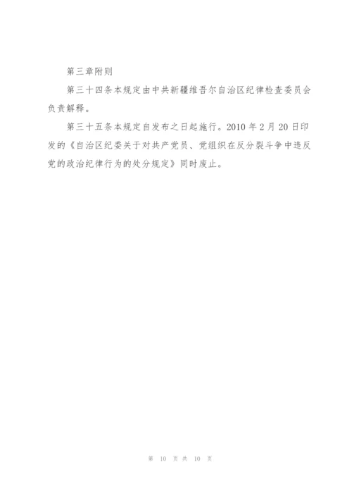 严肃反分裂斗争纪律的规定.docx