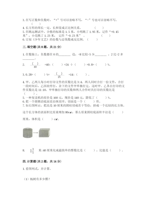 海西蒙古族藏族自治州小升初数学测试卷及参考答案.docx