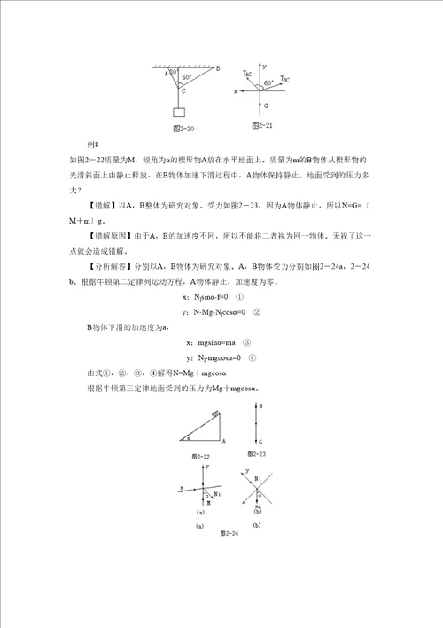 届高考物理一轮复习错题集专题系列之牛顿定律doc高中物理